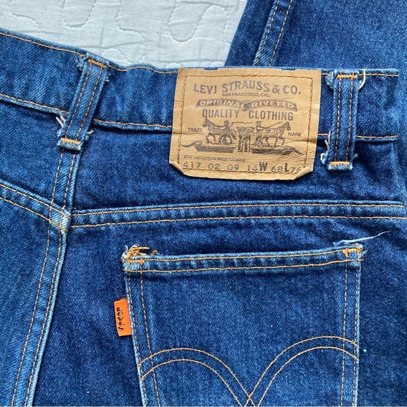 VTG 90s Leviβs Orange Tab Dark Wash Classic Jeans β₯οΈ - Picture 3 of 7